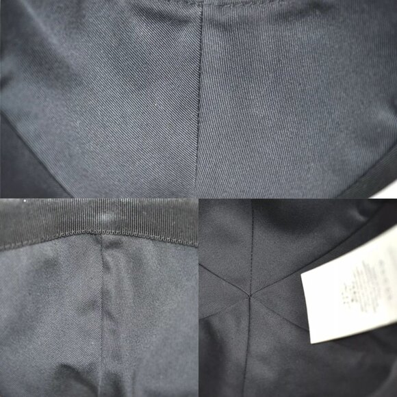 087273AR (S3) Gucci Cap Web Sherry Line Interlocking Black Canvas - Picture 11 of 14